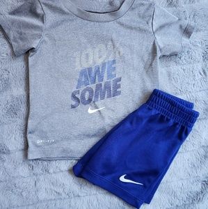 EUC Baby boy Nike shorts set -18M